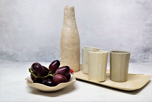 Handmade Rustic Stoneware Housewarming Set - A Unique | Cup in Drinkware by YomYomceramic