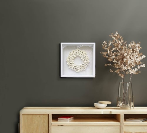"Connection, coral" | Wall Sculpture in Wall Hangings by Art By Natasha Kanevski