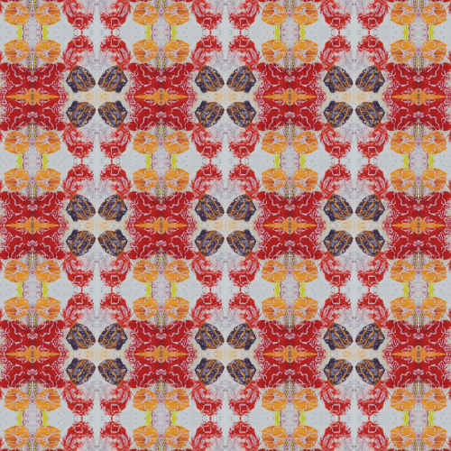 Mitirapa, Cherry | Fabric in Linens & Bedding by Philomela Textiles & Wallpaper