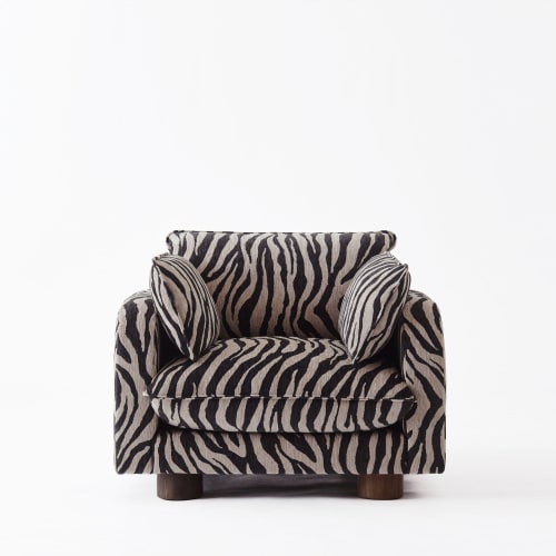 Miles Armchair Zebra | Work by District Loom