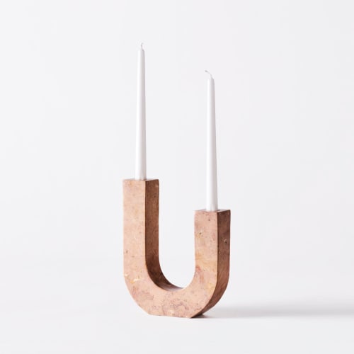 Arco Candle Holder Red | Work by District Loom