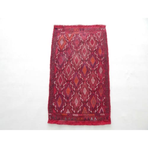 Small Turkish Anatolian Dowry Embroidered Jajim Cicim Kilim | Rugs by Vintage Pillows Store