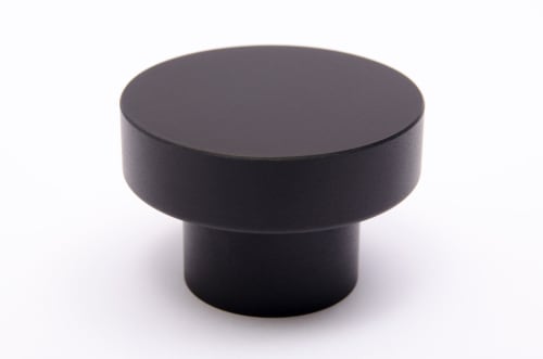 Dot 50 Black Aluminum Knob | Hardware by Windborne Studios
