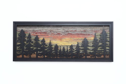 Sunset Valley Forest | Wall Sculpture in Wall Hangings by Craig Forget