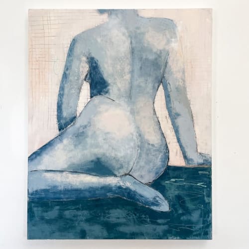 Athena | 24 x 30 | Oil And Acrylic Painting in Paintings by Ella Friberg