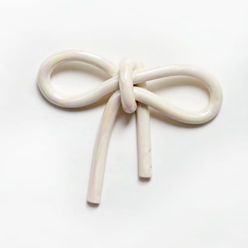 Clay Object 91 - Large Bow Hanging | Sculptures by OBJECT-MATTER / O-M ceramics