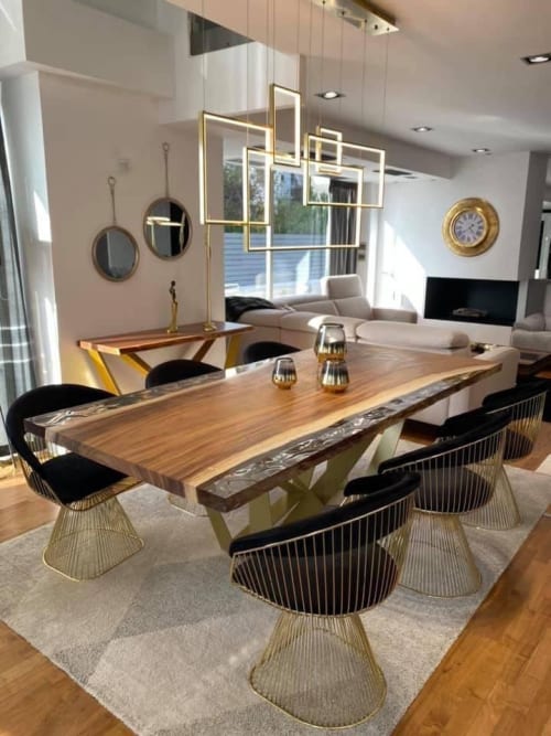 Clear Epoxy Table | Communal Table in Tables by Tinella Collection