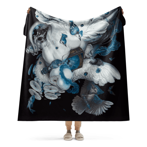 "Gather Around" Sherpa Blanket | Linens & Bedding by Greg "CRAOLA" Simkins