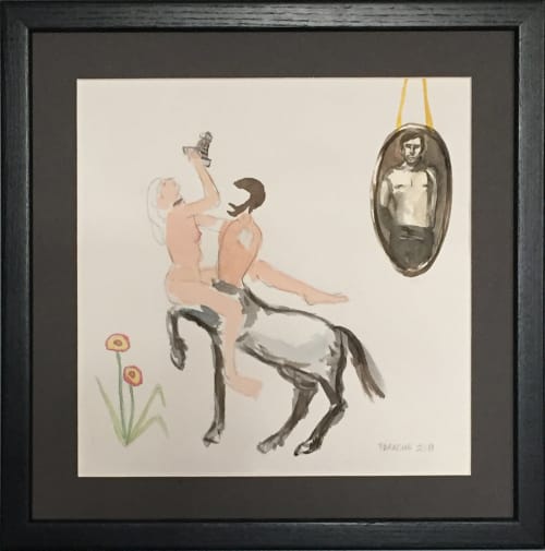 Free Rides | Watercolor Painting in Paintings by Eric Farache Artist