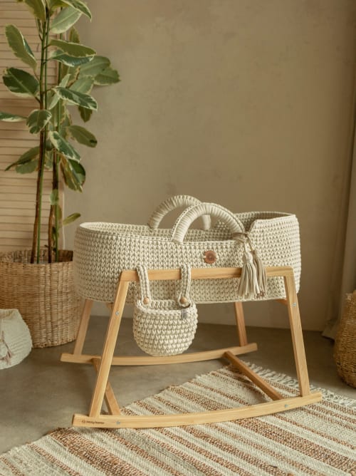 XL Moses Basket for Baby Nests and Loungers | Bassinette in Beds & Accessories by Anzy Home