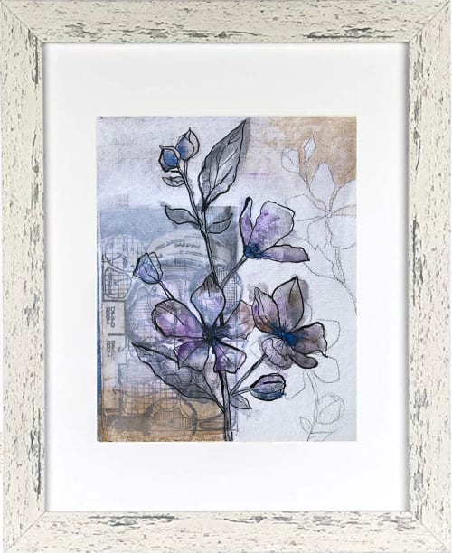 Periwinkle | Mixed Media in Paintings by Kathy Ferguson Art