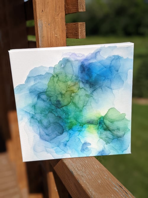 Watch the Water | original dye ink painting | Mixed Media in Paintings by Megan Spindler