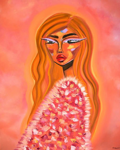 How Do You Like Your Cosmo? - 16"x20" | Paintings by Amy Straley