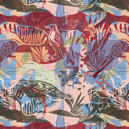 Imagination, Mixed | Linens & Bedding by Philomela Textiles & Wallpaper