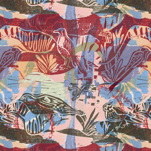 Imagination, Mixed | Fabric in Linens & Bedding by Philomela Textiles & Wallpaper