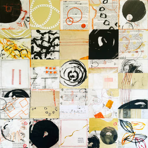 TI 57, Subtraction | Mixed Media in Paintings by Kathy Ferguson Art