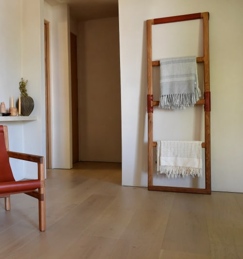 The Hazel Blanket Ladder | Shelving in Storage by Wylie's Wood & Leather