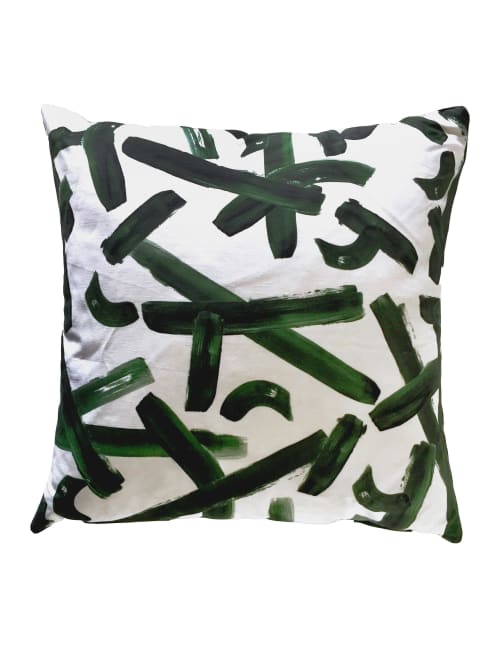 STROKES Throw Pillow | Pillows by Cait Courneya