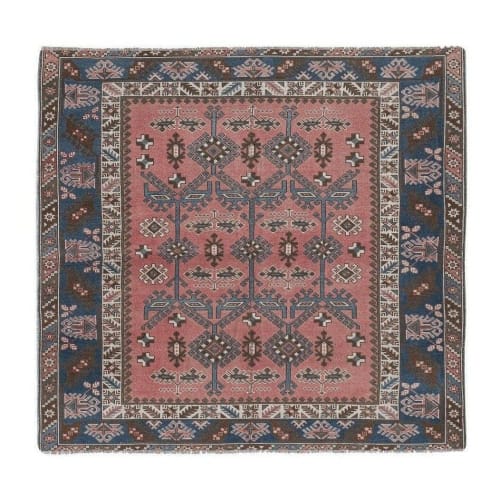 Vintage Square Turkish Oushak Rug - Dining Room Carpet | Rugs by Vintage Pillows Store