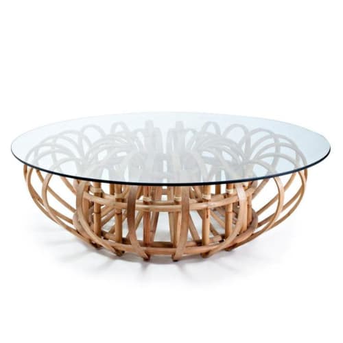 Rattan Coffee Table - AIDEN (Cocktail Table) | Tables by Oggetti Designs
