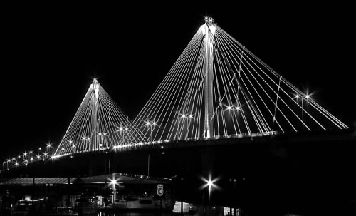 Clark Bridge Night | Photography by Coblitz Creative Concepts, LLC
