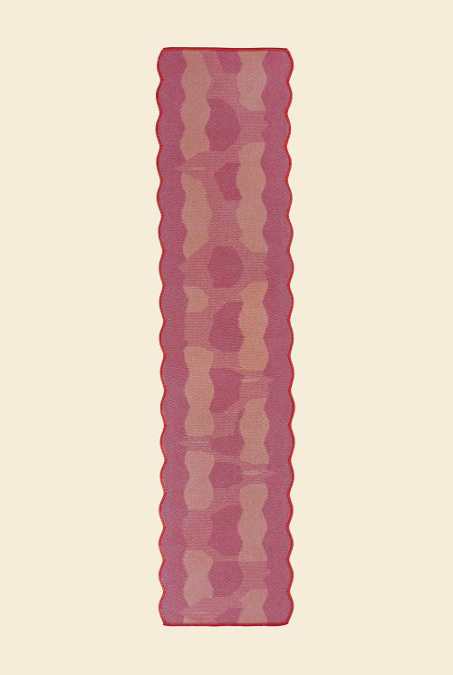 Organic Cotton/Viscose Table Runner in Red | Linens & Bedding by BOI