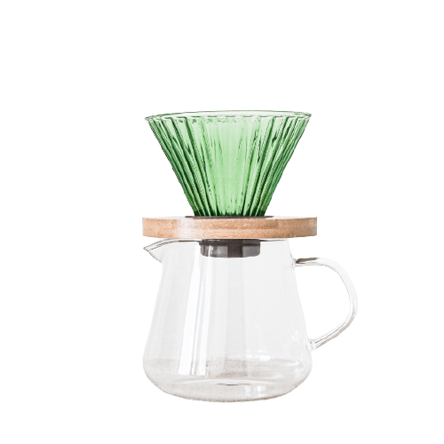 Green Pastel Pour Over Set | Drinkware by Vanilla Bean