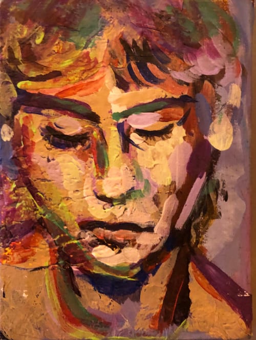 5x7 Portrait | Oil And Acrylic Painting in Paintings by Eric Farache Artist