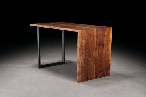 Walnut Waterfall Desk | Tables by Urban Lumber Co.