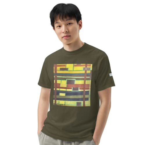 Unisex T-Shirt - City in Grids - Geometric Abstract Urban | Work by Eman's Gallery