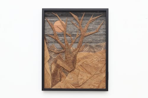Cedar Tree #2 24" x 30" wood wall art | Wall Sculpture in Wall Hangings by Craig Forget
