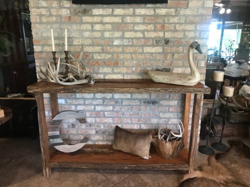 EXTRA RUSTIC pecky sinker cypress table! | Console Table in Tables by Pelican State Woodworks