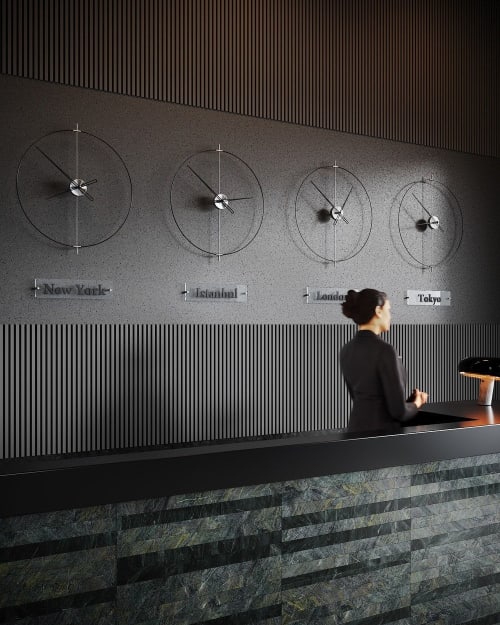 Massive Simple World Clocks | Decorative Objects by MCLOCKS
