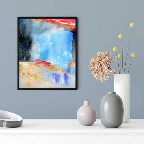 Fields of Gold | Watercolor Painting in Paintings by Brazen Edwards Artist