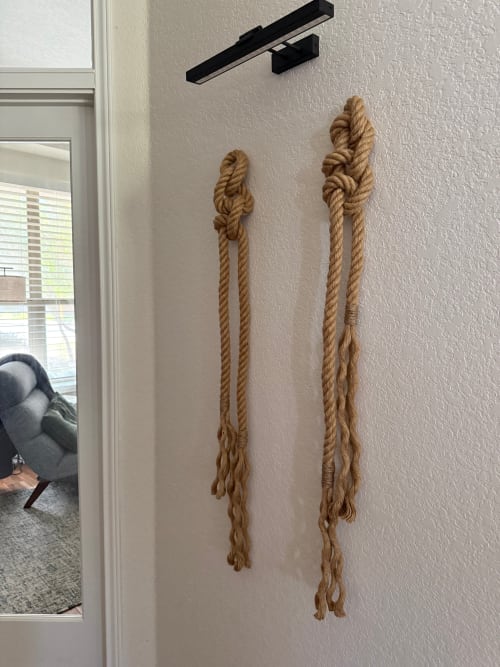 Made to order- Jute Knots (2) | Wall Sculpture in Wall Hangings by Mpwovenn Fiber Art by Mindy Pantuso