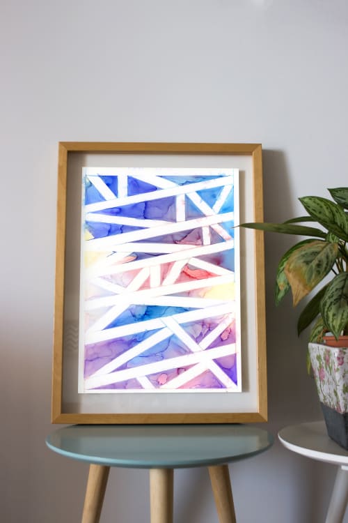 Shifting Structure | abstract original art | Watercolor Painting in Paintings by Megan Spindler