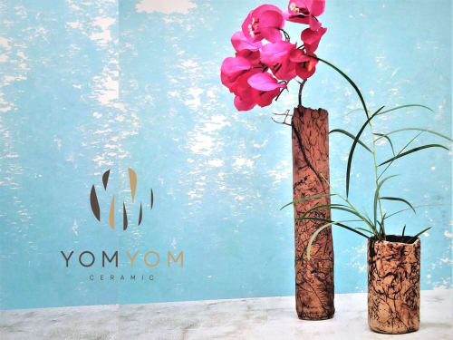 Handmade Tall Ceramic Flower Vase | Vases & Vessels by YomYomceramic