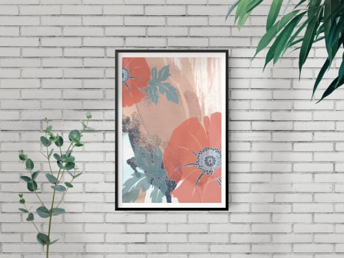 Abstract Floral no.4 Giclée Print | Paintings by Odd Duck Press