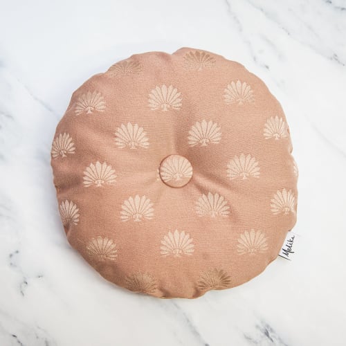 Tufted Throw Pillow, Pink | Pillows by Melike Carr