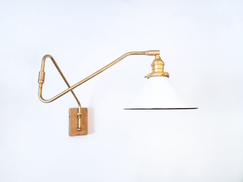 Mid Century Sconce, Swing Arm Double-Jointed, Extendable | Sconces by Retro Steam Works
