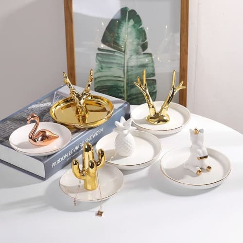 Sculptural Gold Ring Holder Collection | Sculptures by Kevin Francis Design