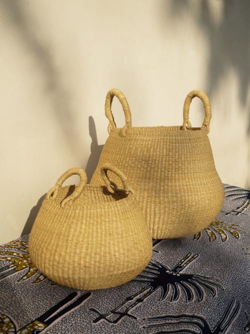 Bolo Basket with handles | Storage Basket in Storage by AKETEKETE