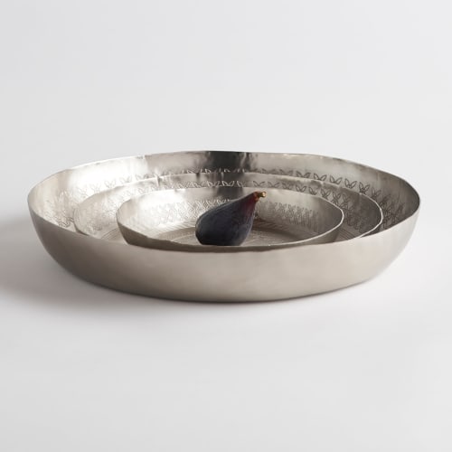 Mandala Trays Assorted Set of 3 | Serving Tray in Serveware by The Collective