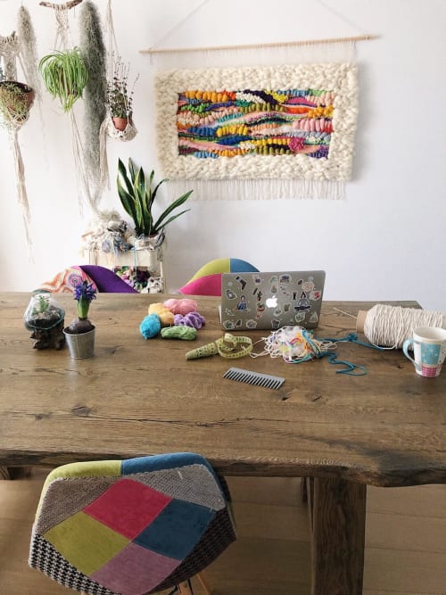 Hand Woven XL Rainbow Wall Hanging Tapesrty | Tapestry in Wall Hangings by Awesome Knots