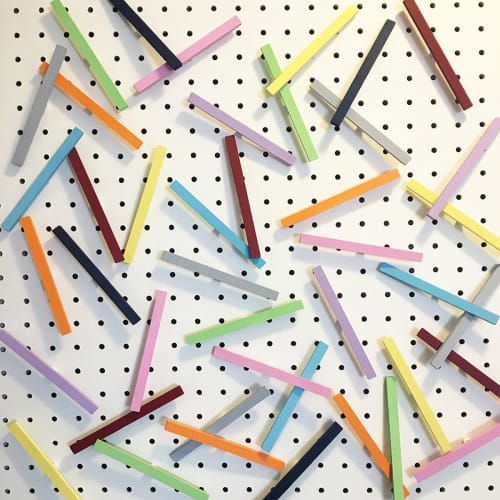 3D Kerplunk 22"x22" | Mixed Media in Paintings by Emeline Tate