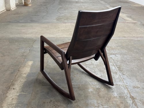 Handmade Modern Rocking Chair: Solid Hardwood, Indoor/Outdoor, USA made | Chairs by Marco Bogazzi