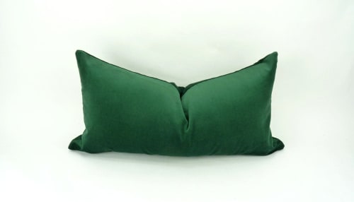 forest green velvet pillow case // forest green velvet | Pillows by velvet + linen