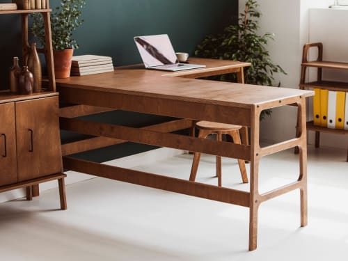 Corner desk, L shaped desk, Computer desk | Tables by Plywood Project