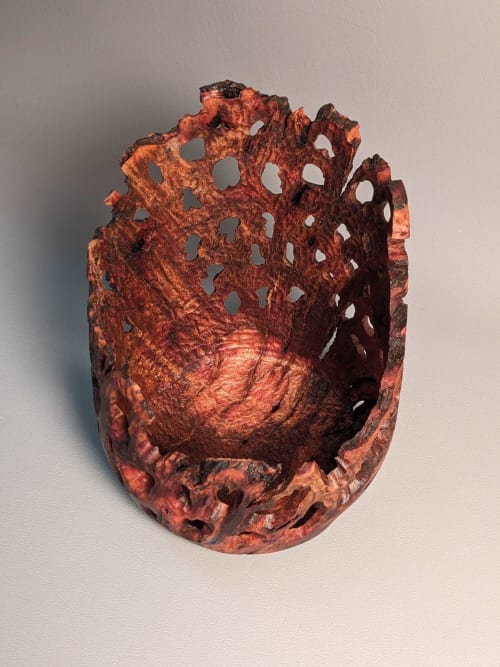 Erosion Vase | Decorative Objects by Wood Alchemist Studio