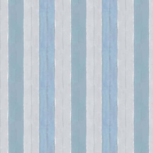 Cabana Stripe No. 17, Sky | Linens & Bedding by Philomela Textiles & Wallpaper